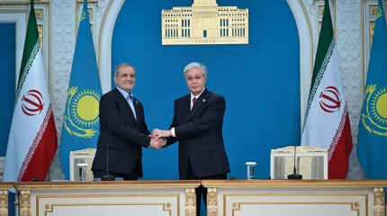 Қасым-Жомарт Тоқаев пен Масуд Пезешкиан Бірлескен мәлімдеме қабылдады