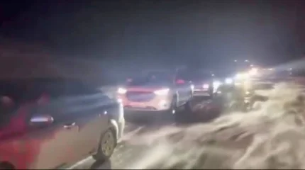 Метель и гололёд: на участке трассы Омск–Майкапшагай ввели ограничение движения