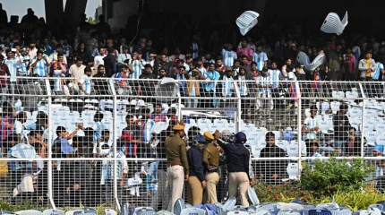 В Индии фанаты устроили погром после сорванного выхода футболиста Лионеля Месси