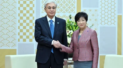 Мемлекет басшысы Токио губернаторы Юрико Коикэмен кездесу өткізді