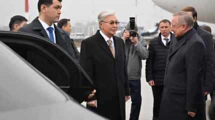 Токаев прибыл в Санкт-Петербург