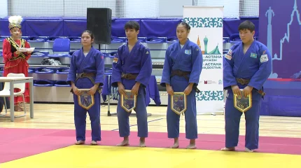 В столице прошли поединки казахстанских и российских дзюдоистов