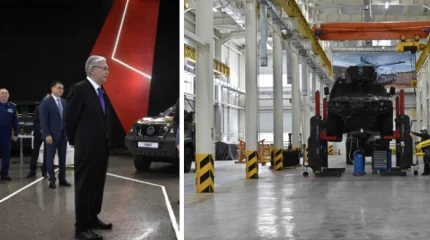 Президенту показали предприятие по производству бронемашин