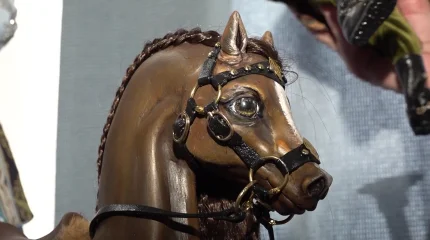 Қызылжарлық шебер балшықтан жылқы кескінін жасады