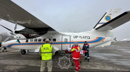 Ребёнка экстренно эвакуировали из Кызылорды в Алматы бортом МЧС