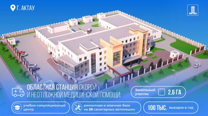 На «деньги коррупционеров» построят станцию скорой помощи в Актау
