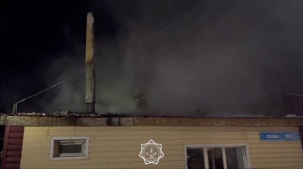 Жезқазғанда жеке сектордағы үйдің шатыры өртенді