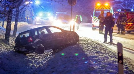 Аномальные снегопады обрушились на Германию