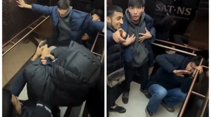 Астанада лифтте төбелесіп, жалған қарумен пранк жасаған азаматтар қамауға алынды