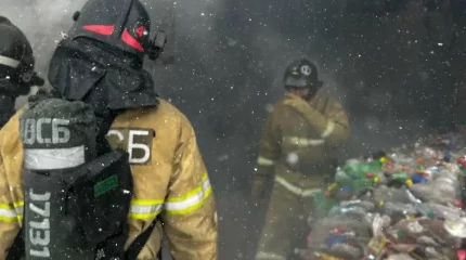 Ақтөбеде полиэтилен өнімдерін шығаратын цех өртенді