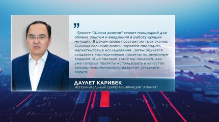Первые шаги: проект "Школа акимов" при партии "Amanat"  начал свою работу