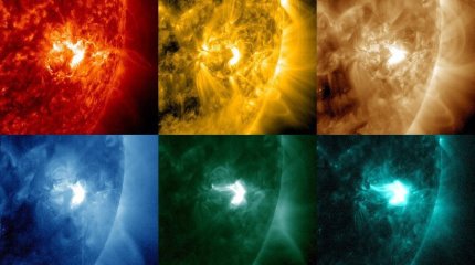 Несколько мощных выбросов плазмы произошло на Солнце