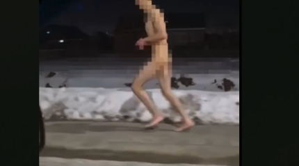 Голый мужчина бегал по улицам Костаная