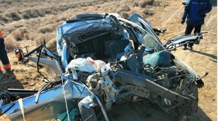 Четыре человека погибли в ДТП на трассе в Мангистау