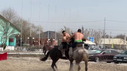 Қызылордалық жігіттер аударыспақтан бақ сынады