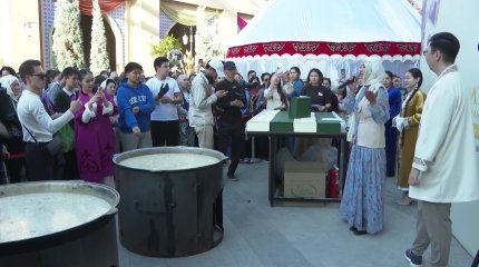 Түркістанда 2 жарым тонна наурыз көже әзірленді