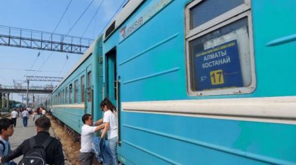 Пожар вспыхнул на ходу в пассажирском поезде Костанай-Алматы