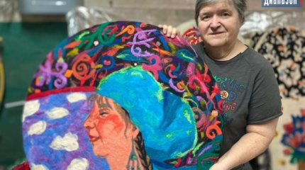 Натюрморты и портреты из войлока создаёт актюбинская художница