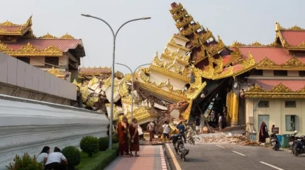 Мьянмадағы жойқын жер сілкінісі: Аза тұту күні жарияланды