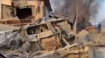 Талдықорғанда көлік жарылып, салдарынан үй опырылған