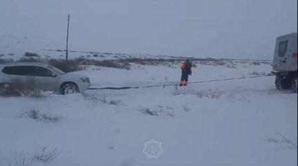 10 человек спасены из снежных заносов