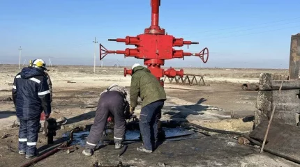 Атырау облысында газ шығатын кен орны бірнеше тәулік өртенді