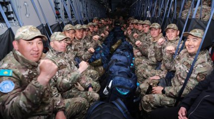 Казахстанские миротворцы возвращаются с Голанских высот.