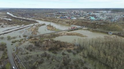 Қызылжарда Заречный кентіне баратын жолды су басты