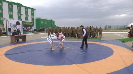 Соревнования по қазақша күрес среди пограничников стартовали в Актобе