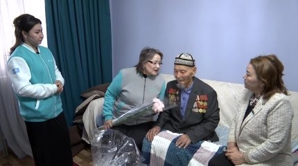 Жеңістің 80 жылдығы: Ардагерге құрмет, ұрпаққа өнеге