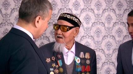 «AMANAT» партиясы Қызылорда облыстық филиалы ҰОС ардагеріне құрмет көрсетті