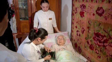 Шымкенттік Ұлы Отан соғысының ардагері Нина Мосунова медициналық тексеруден өтті