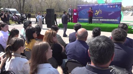 Крупный книжный фестиваль провели в Карагандинской области