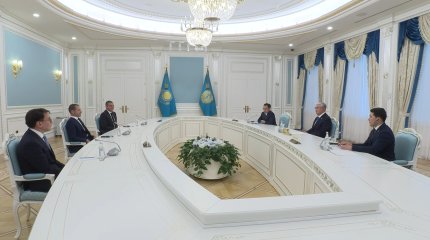 Мемлекет басшысы UEFA президенті Александер Чеферинді қабылдады