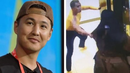 Актер Шәріп Серік сүйіктісін соққыға жықты