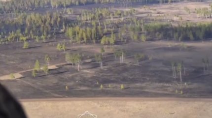 Последствия крупного пожара в Семей орманы показали спасатели (ВИДЕО)