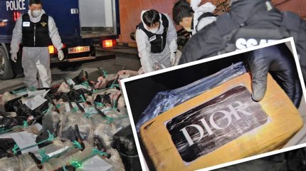 Две тонны кокаина под видом люкс-продукции Dior пытались ввезти в Корею