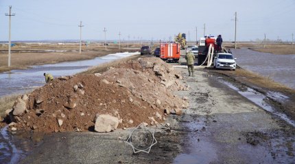 Паводки в Акмолинской области: вдоль рек проведены взрывные работы
