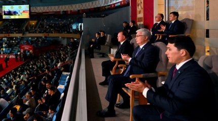 Токаев посетил турнир Qazaqstan Barysy Grand Slam