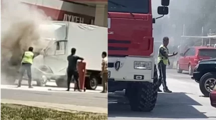 Алматы облысында патрульдік полицей жанармай бекетіндегі жарылыстың алдын алды