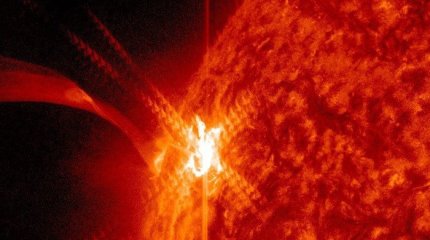 Сверхмощная вспышка произошла на Солнце