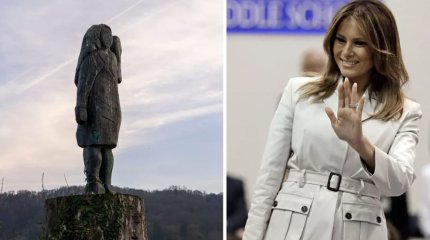 Полиция ищет пропавшую статую Мелании Трамп в ее родной Словении