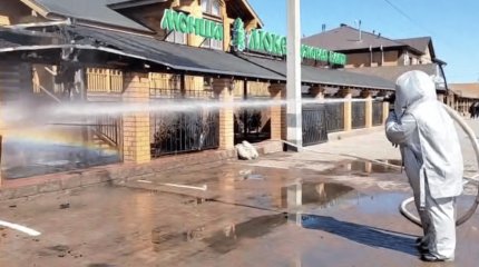 Сильное загорание газа тушат в Косшы: район ЧП оцеплен