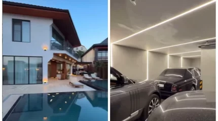 "Екі Range Rover мен Rolls-Royce бар": Әнші Бүркіттің зәулім үйі ел назарын аударды