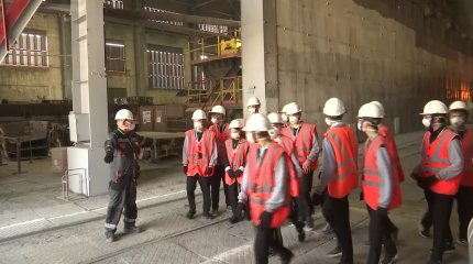 Актюбинские студенты посетили завод ферросплавов