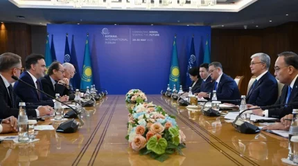 Қасым-Жомарт Тоқаев Францияның сыртқы сауда делегат-министрі Лоран Сен-Мартенді қабылдады