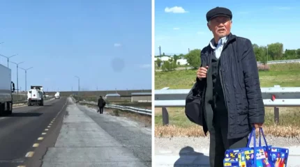 «Мойнында 489 544 теңге қарызы бар»: айдалада жаяу қалған қартқа шенеунік көмектескен