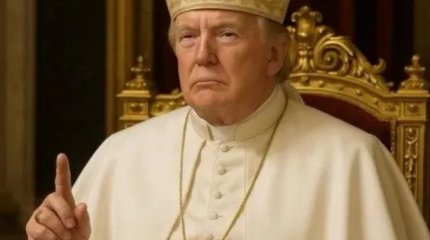 Трамп опубликовал фото в образе папы Римского