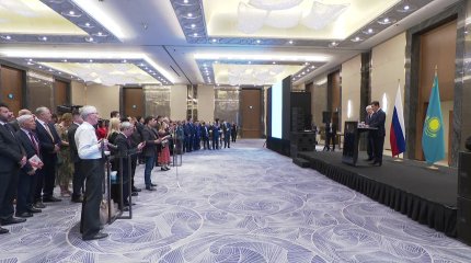Ерлан Кошанов принял участие в приеме Посольства России по случаю юбилея Великой Победы
