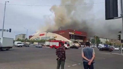 Астанада Шапағат базары өртеніп жатыр